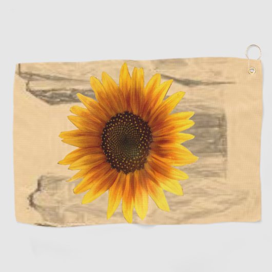 Golf Towel Sunflower Golfhanddoek (Horizontaal)