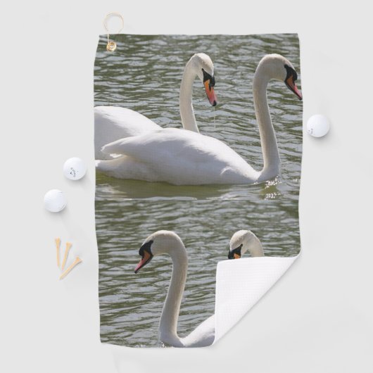 Golf Towel Swan Golfhanddoek (Insitu)