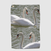 Golf Towel Swan Golfhanddoek (Voorkant)
