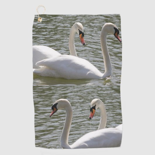Golf Towel Swan Golfhanddoek (Voorkant)