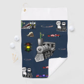 Golf Towel Train Golfhanddoek (Insitu)