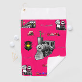Golf Towel Train Golfhanddoek (Insitu)