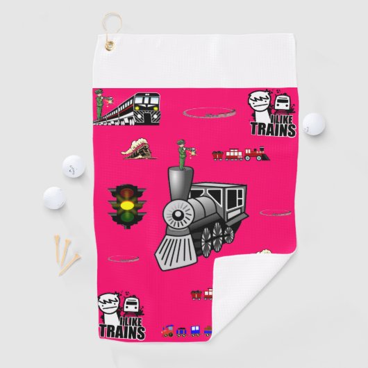 Golf Towel Train Golfhanddoek