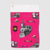 Golf Towel Train Golfhanddoek (Voorkant)