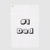 Golf Towel White Golf Towel, pap Golfhanddoek (Voorkant)