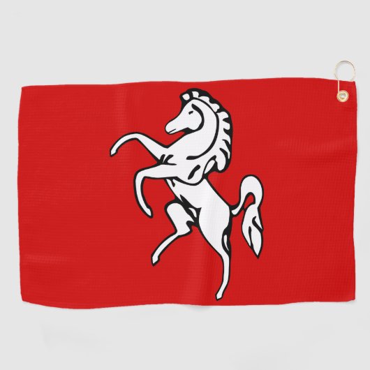Golf Towel with flag of Kent County, England Golfhanddoek (Horizontaal)
