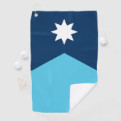 Golf Towel with flag of Minnesota, USA Golfhanddoek (Insitu)