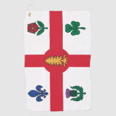 Golf Towel with flag of Montreal, Canada Golfhanddoek (Voorkant)