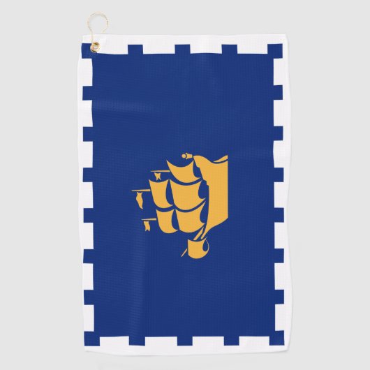 Golf Towel with flag of Quebec City, Canada Golfhanddoek (Voorkant)