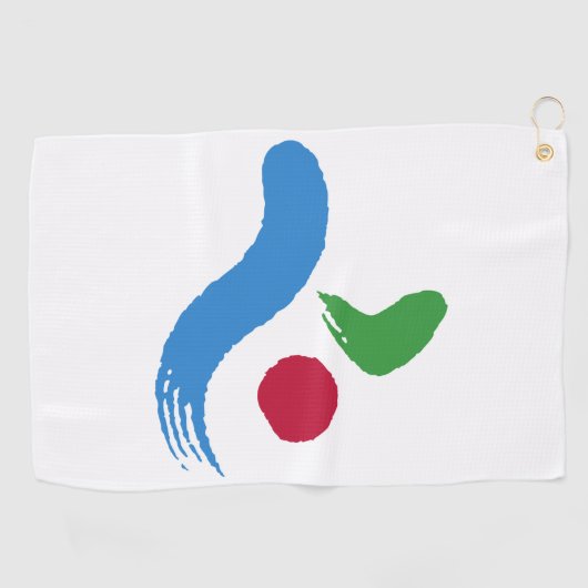 Golf Towel with flag of Seoul, South Korea Golfhanddoek (Horizontaal)