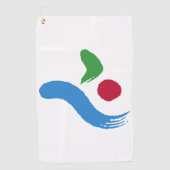 Golf Towel with flag of Seoul, South Korea Golfhanddoek (Voorkant)