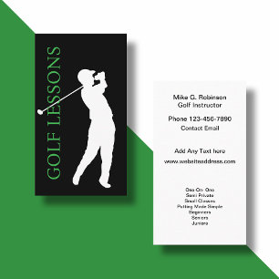 Golf Trainerin Klassen Visitekaartje