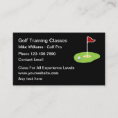 Golf Training Nieuwe Moderne Visitekaartjes (Voorkant)