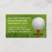 Golf Training Visitekaartje Thema (Voorkant)