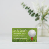 Golf Trainings Visitekaartjes Thema (Staand voorkant)