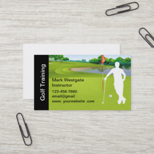 Golf Trainingsinstructeur Visitekaartje