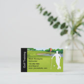 Golf Trainingsinstructeur Visitekaartje (Staand voorkant)