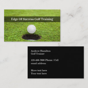 Golf Trainingsprofielkaarten voor Professionals Visitekaartje