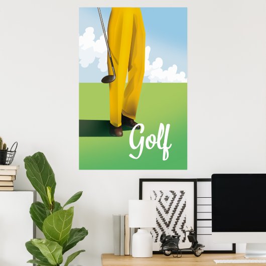  Golf Travel poster (Thuiskantoor)