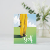  Golf Travel poster Briefkaart (Staand voorkant)