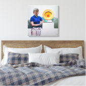 Golf Trophy - Afdrukken van platte Canvas (Insitu (Slaapkamer))