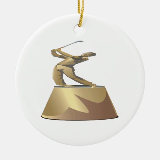 Golf Trophy Keramisch Ornament (Voorkant)