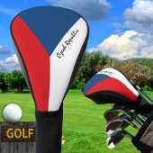 Golf Tsjechië & vlag/CZ Golf Clubs Hoesjes Golfheadcover