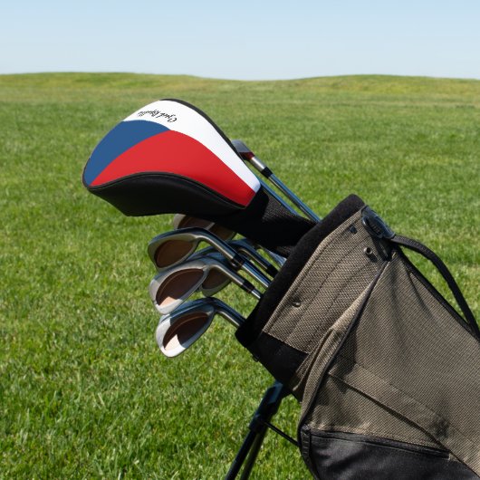 Golf Tsjechië & vlag/CZ Golf Clubs Hoesjes Golfheadcover (Insitu)