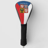 Golf Tsjechië & vlag/Tsjechisch Golf Clubs Golfheadcover (Voorkant)