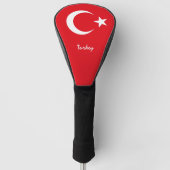 Golf Turkey & Turkey Flag/Golf Clubs Hoesjes Golfheadcover (Voorkant)
