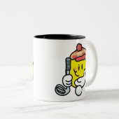 Golf Tweekleurige Koffiemok (Voorkant rechts)