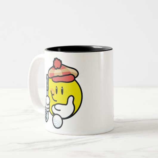 Golf Tweekleurige Koffiemok (Voorkant links)