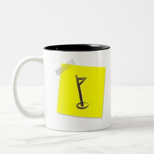 Golf Tweekleurige Koffiemok (Links)