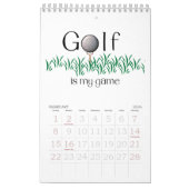GOLF-typografie 2023 Hanging Wall Kalender (Feb 2026)