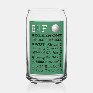 GOLF Typografie Blikvorm Glas