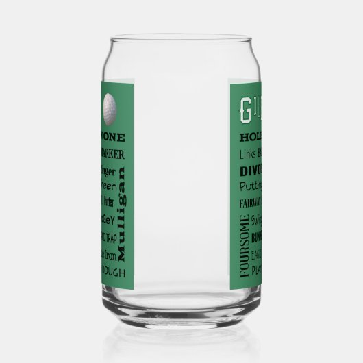 GOLF Typografie Blikvorm Glas (Rechts)