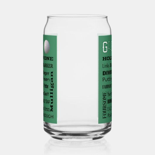 GOLF Typografie Blikvorm Glas (Links)