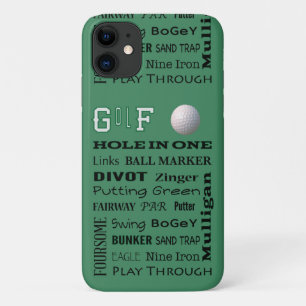 GOLF-typografie Case-Mate iPhone Case