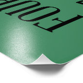 GOLF-typografie Foto Afdruk (Hoek)