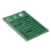 GOLF-typografie Notitieboek (Rechterzijde)