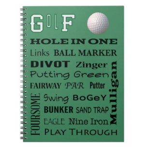 GOLF-typografie Notitieboek