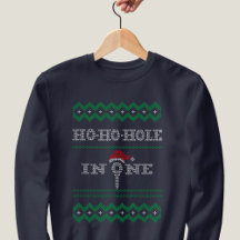Golf Ugly Christmas Ho Hole in een sweatshirt