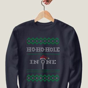 Golf Ugly Christmas Ho Hole in een sweatshirt
