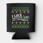 Golf Ugly Kerstmis Blikjeskoeler (Voorkant)
