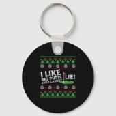 Golf Ugly Kerstmis Sleutelhanger (Voorkant)