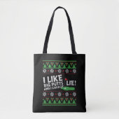 Golf Ugly Kerstmis Tote Bag (Voorkant)