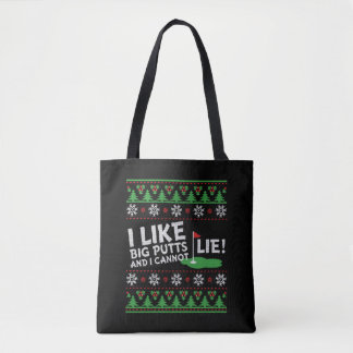 Golf Ugly Kerstmis Tote Bag