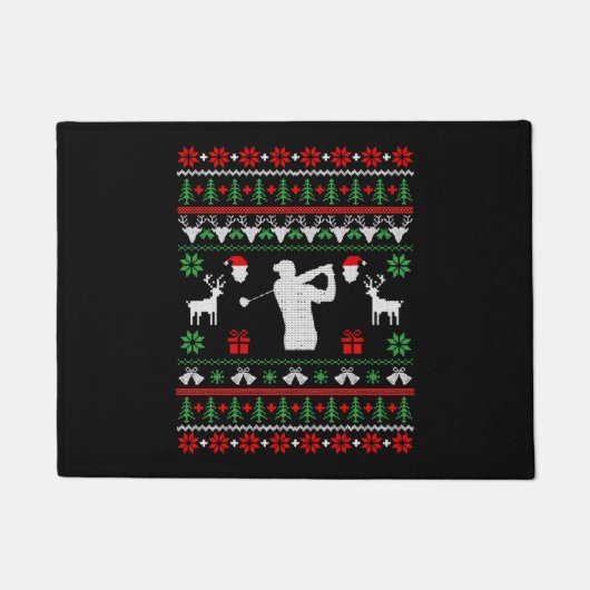 Golf Ugly KerstSweater Deurmat (Voorkant)
