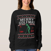 Golf Ugly KerstSweater Merry Golfmas