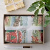 Golf Ugly Sweater Christmas Party with Santa Claus Tissuepapier (Geschenk)